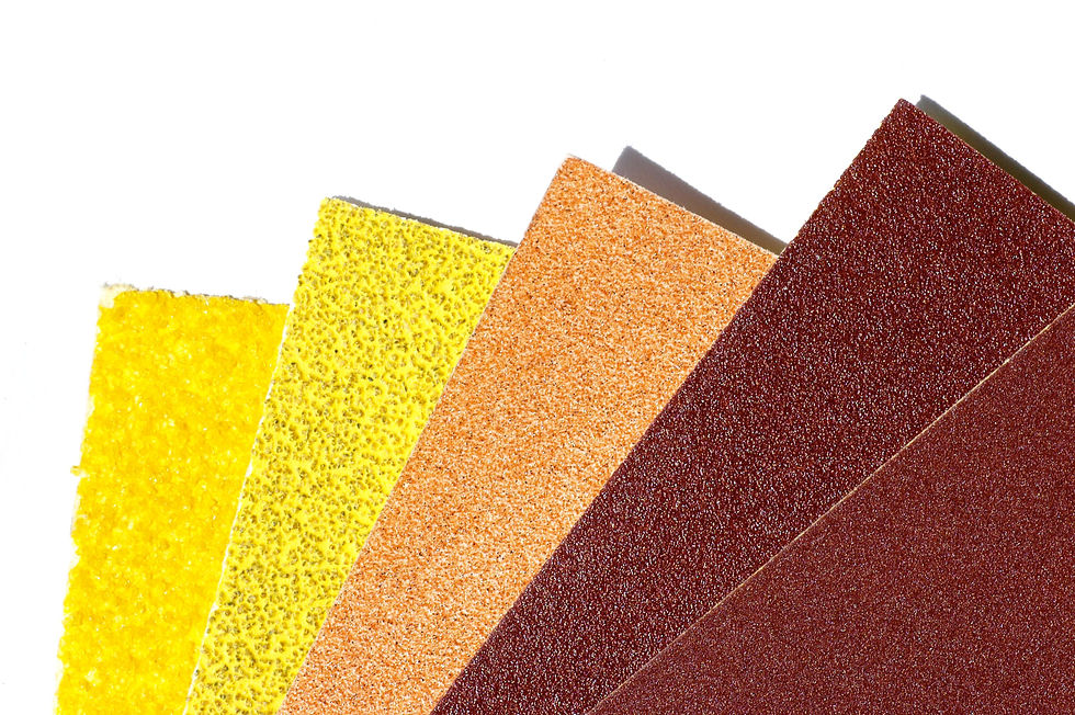 Sandpaper can remove the dirt on solar panel