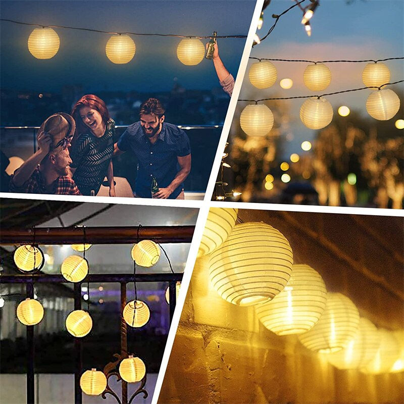 Thumbnail: Solar Chinese Lantern String Lights