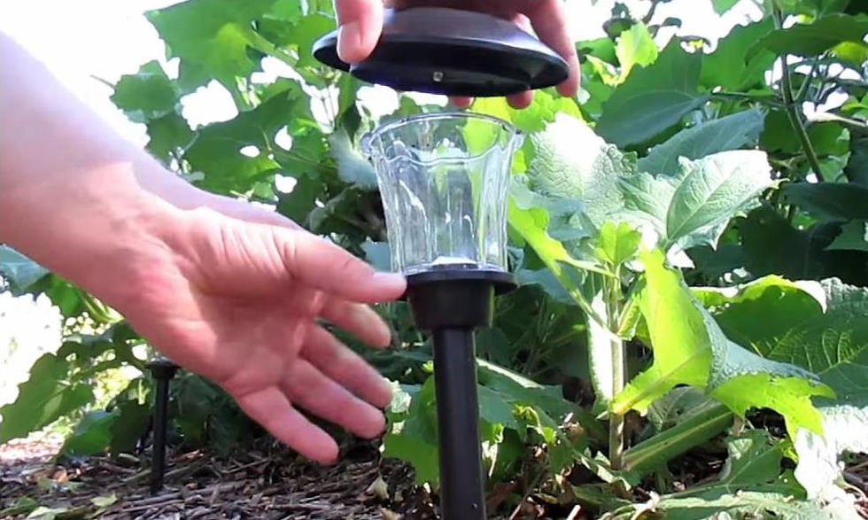 remove the solar panel part from the solar lights
