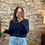 Thumbnail: Navy Soft Knit Sweater