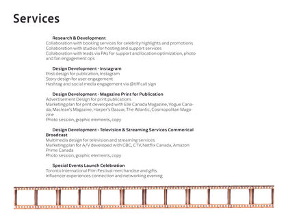 Services List for TIFF