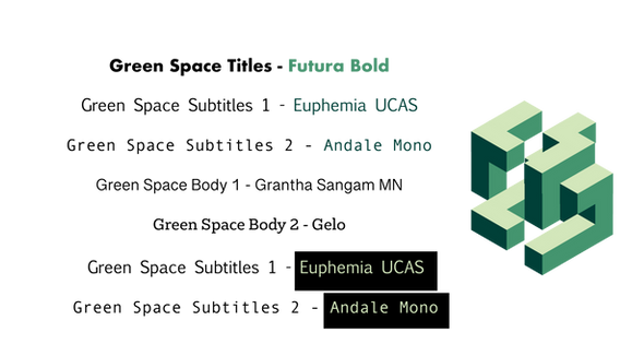 Green Space Typeface System