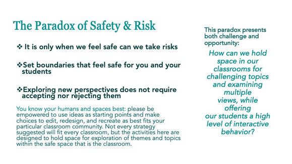 The Paradox of Safety & Risk