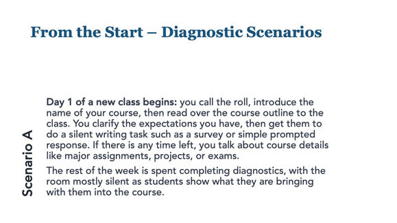 Diagnostic Scenarios
