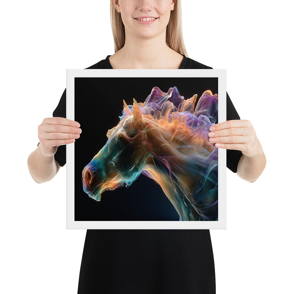 Thumbnail: Mythical Horse Framed Artwork V1