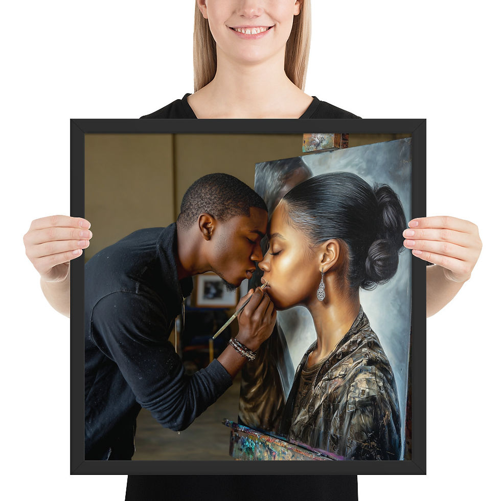 Thumbnail: Realistic Abstract Art Framed V2