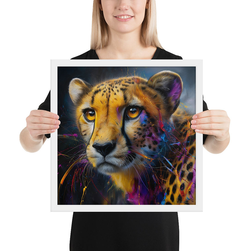 Thumbnail: Realistic Abstract Colorful Cheetah V1