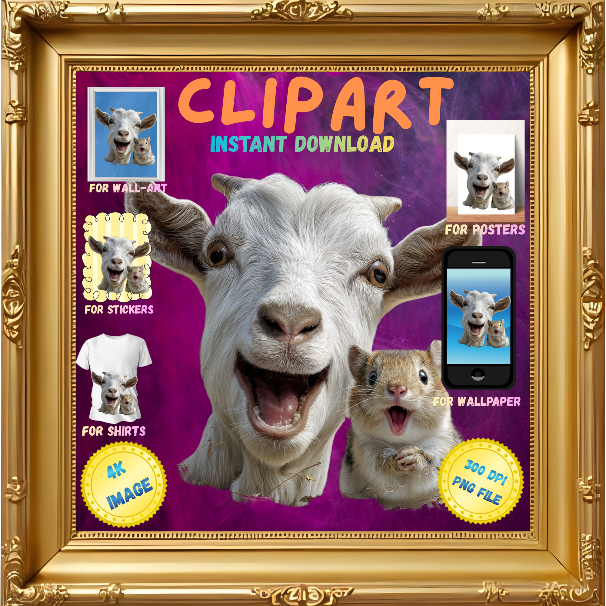 Clipart, Funny, V4 (Instant Download)