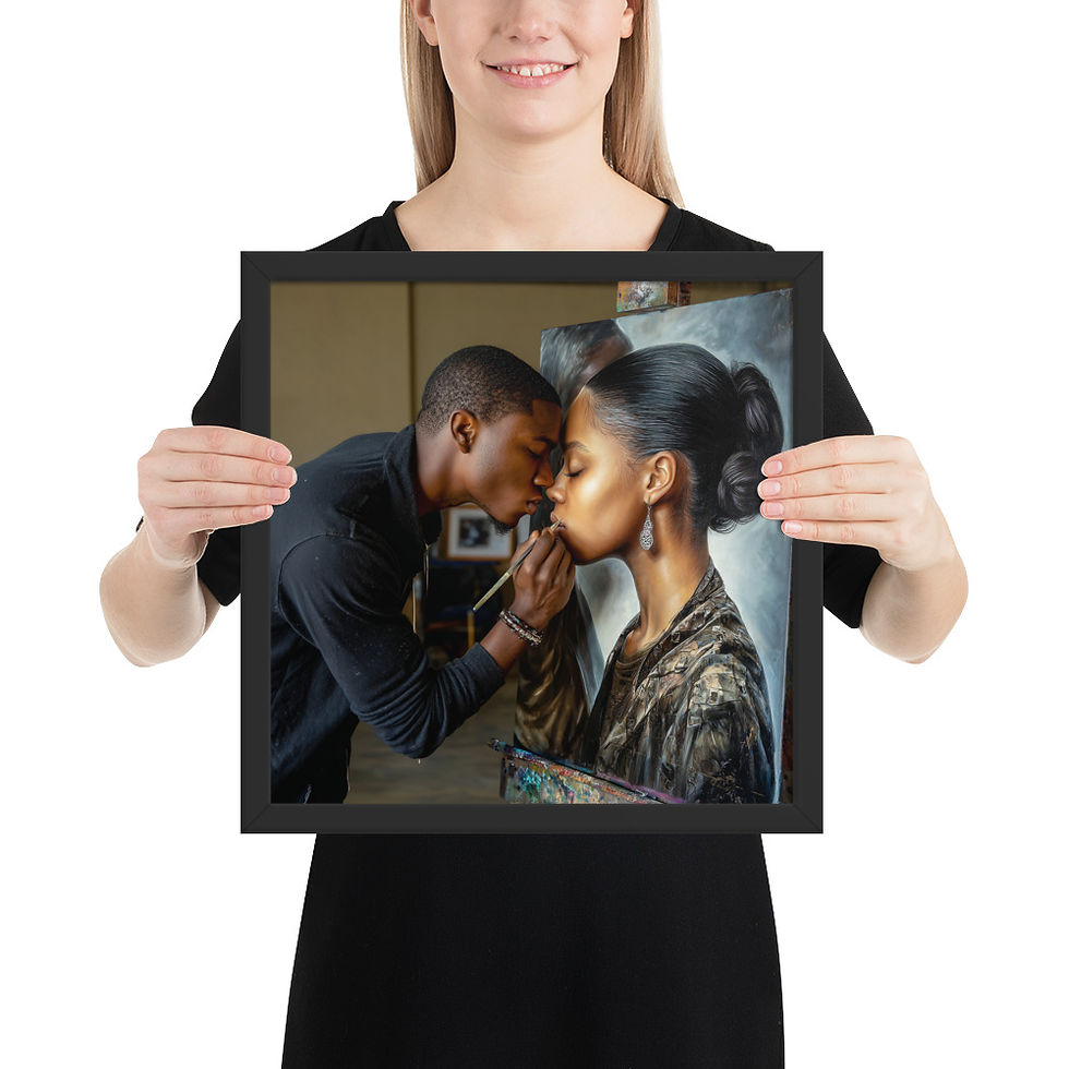 Thumbnail: Realistic Abstract Art Framed V2