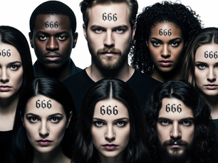 People marked with the number 666 on their foreheads