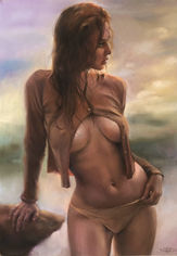 Artistic nude painting of a woman's body with realistic detail
Kunstnerisk maleri av en kvinnes kropp med realistiske detaljer
Kunstnerisk nøgenmaleri af en kvindes krop med realistiske detaljer
Konstnärligt nakenmåleri av en kvinnas kropp med realistiska detaljer
Taiteellinen maalaus naisen vartalosta realistisilla yksityiskohdilla