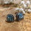 Thumbnail: Roman Glass earrings, 925 sterling silver, Triangle