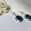 Thumbnail: Eilat Stone Earrings, 925 sterling silver with Eilat Stone