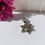 Thumbnail: Star of David pendant, with a cross inside, 925 sterling silver with gold