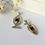 Thumbnail: Set of 2 Nano Bible Fish items, 925 sterling silver with 9K gold, New Testament