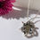Thumbnail: Modern Star of David pendant, with a cross, 925 sterling silver with 9K gold
