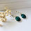 Thumbnail: Eilat Stone Earrings, 925 sterling silver with Eilat Stone