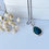 Thumbnail: Set of Eilat Stone Pendant and Earrings, 925 sterling silver with a chain