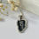 Thumbnail: Messianic Symbol, Grafted In Pendant, 925 sterling silver on black