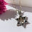 Thumbnail: Star of David pendant, with a lion, 925 sterling silver with 9K gold