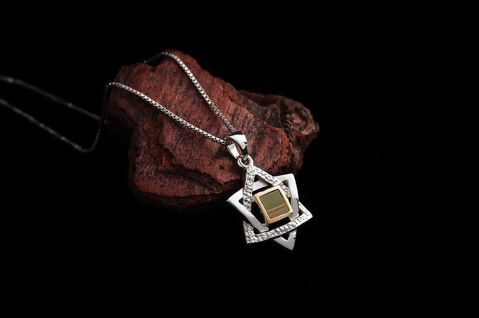 Thumbnail: Star of David Pendant with Old Hebrew Bible Nano sim
