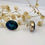 Thumbnail: Eilat Stone Earrings, 925 sterling silver with Eilat Stone