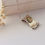 Thumbnail: Shema Yisrael pendant, Scroll shape, 925 sterling silver with 9K gold