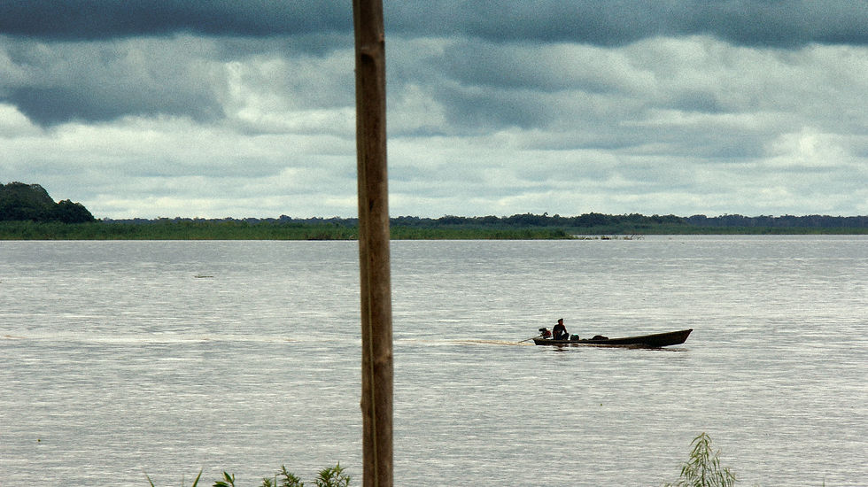 Crossing the amazon river