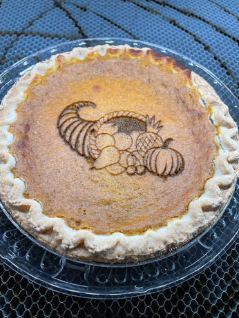 Engraved Pumpkin Pie