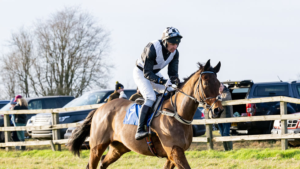 Rupert going to post in his family colours (Graham Bishop)