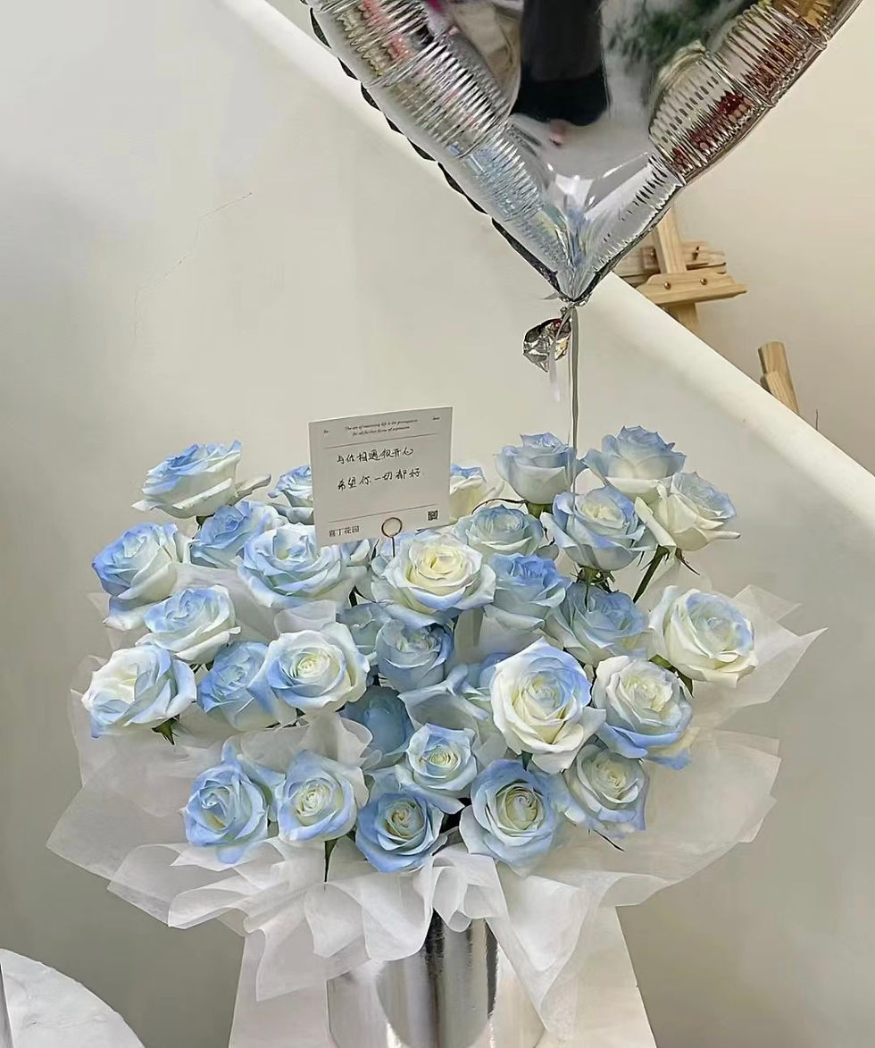 Thumbnail: Ice Blue Rose Box