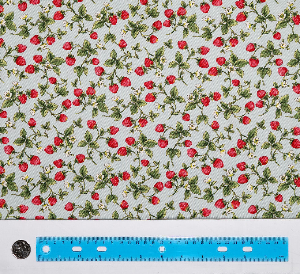 #18 Strawberries LIGHT BLUE