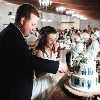 Abigail and Zachary's mid summer wedding at Whispering Pines Event Center in Poynette Wisconsin
