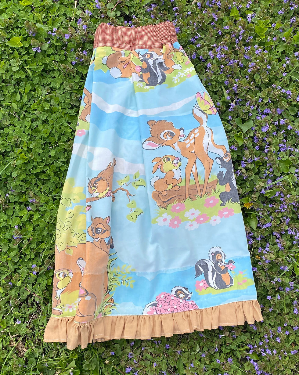 Thumbnail: Med/Lg Bambi Boxy Crop Top + Skirt!