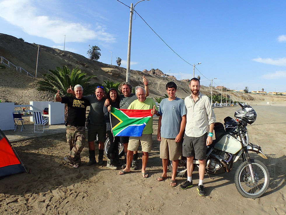 Saffer's, Aussie's and Brit's living it up on the beach