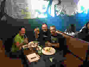 Suzie, Kelvin and Pete at Da Vinci Pizza restaurant - Picture by AvVida.co.uk