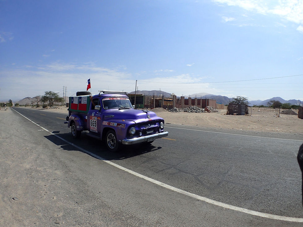 The famous purple Dakar van
