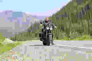 Mark on his Triumph Rocket