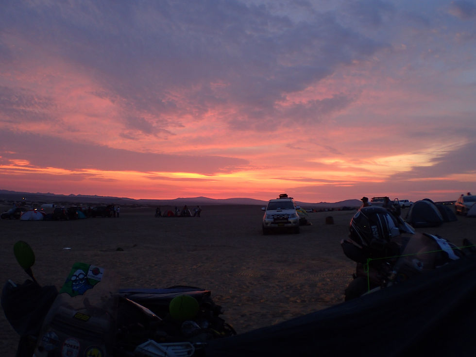 Our first Dakar sunset