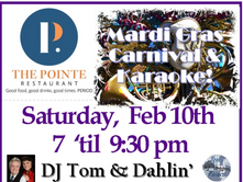 Mardi Gras Carnival & Karaoke - Saturday, Feb. 10th at The Pointe