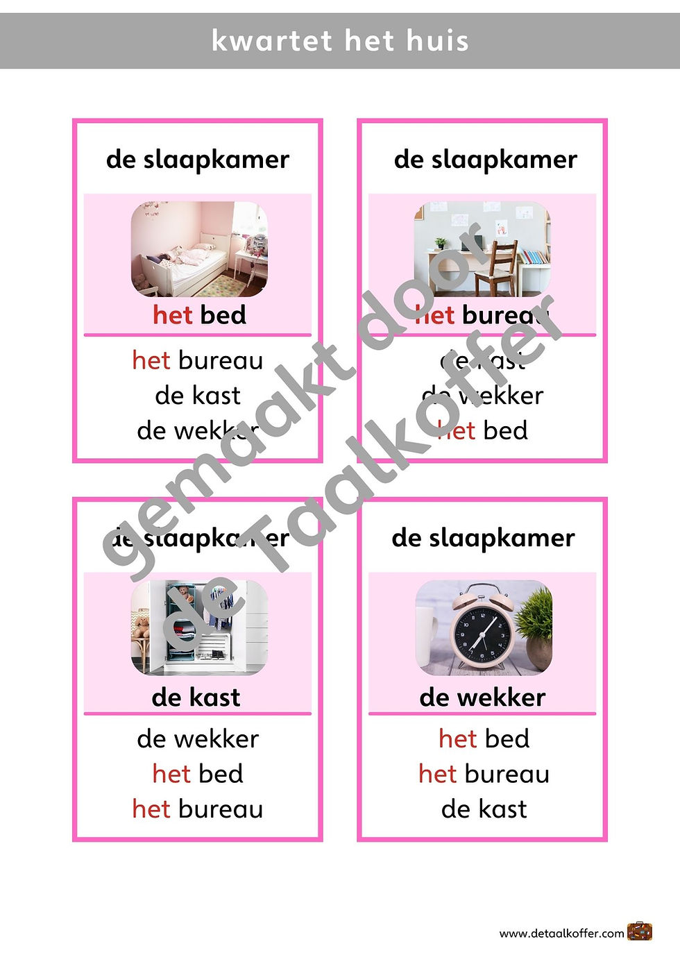 Thumbnail: voorbeeld kwartetspel het huis
