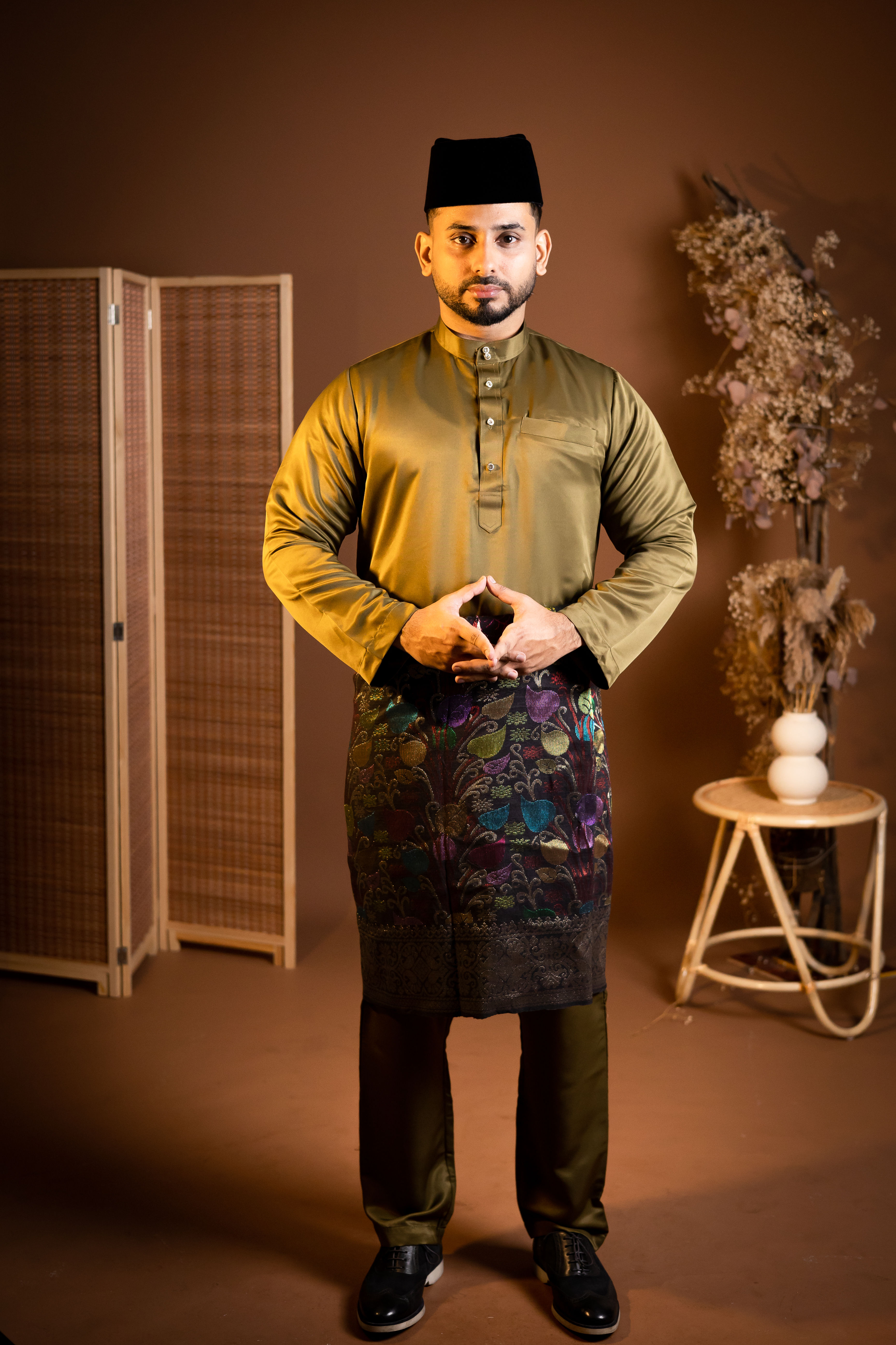 Baju Melayu - Olive Green