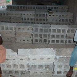 Blocks that Church members sat on