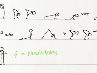 Yogastunden zeichnen trainiert Kreativität, Fantasie und Körperbewusstsein
