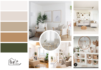 Planche d'inspiration déco épurée pep's créa
