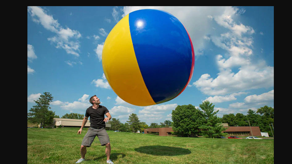 Thumbnail: 200cm Super big giant inflatable beach ball beach play sport summer toy children