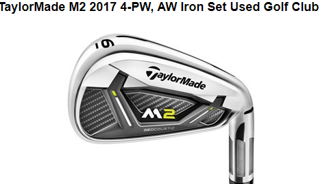 Thumbnail: TaylorMade M2 2017 4-PW, AW Iron Set Used Golf Club