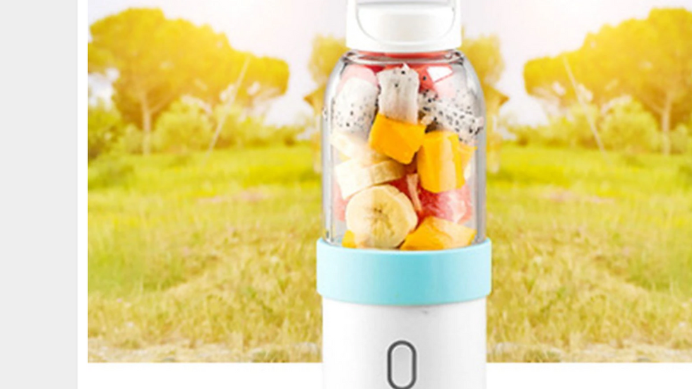Thumbnail: 550ml Portable Blender USB Juicer Cup Fruit Vegetable Mixer Smoothie Milk Shake