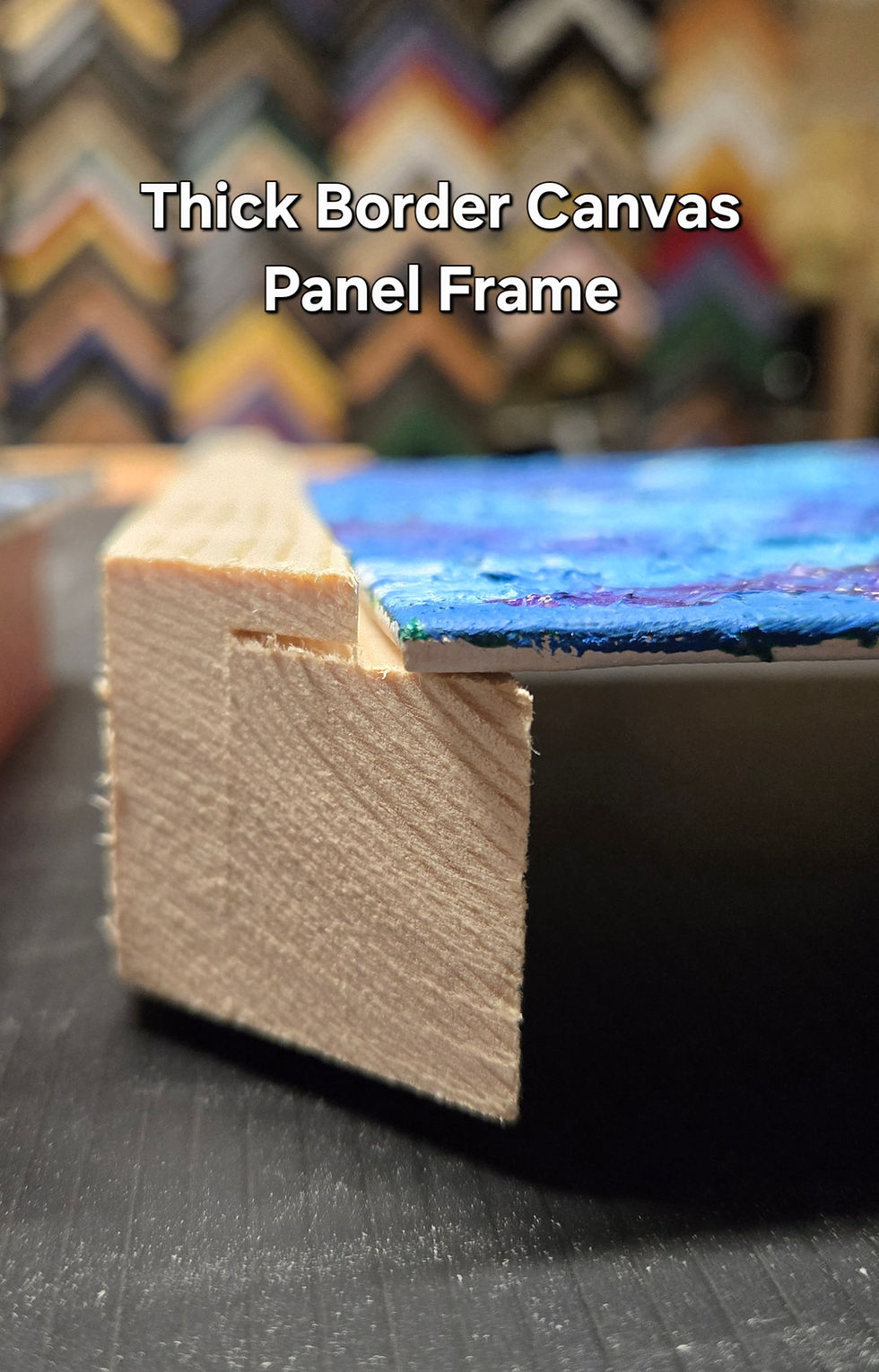 Thumbnail: 1/8" Canvas Panel, Thick Border Canvas Frame - 3/4", Made-to-Order