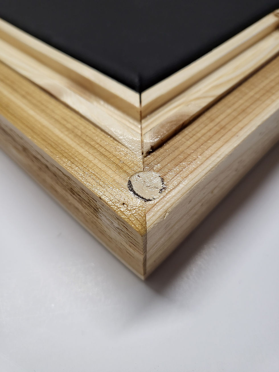 Thumbnail: 8 x 8, Thick Border Canvas Floater Frame, 1.5" Oversized Design, 3/4" Canvas